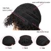 Quantum Love Human Hair Wigs for Black Women Short Curly Human Hair Side Part Wig Pixie Cut Brazilian Remy Human Hair Deep Curly None Lace Front Wigs for Women