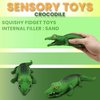ZTATU Alligator Toy, Squishy Fidget Toys Stress Balls for Kids (1PCS) Crocodile Sand Filled Animals, Stress Relief Toys Adults Party Favors Squeeze Ball, Sensory Toys for Kids