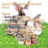 HIIMALEX 8-Pcs Bunny Toys Stacking Cups for Rabbit Foraging and Play Bunny Essential Toys Safe Plastic Accessories Toys for Small Animals Rabbits