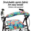 Top Glides Universal Rollator Walker Seat and Backrest Covers (Island)
