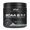 Amazing Muscle BCAA 2:1:1 | 30 Servings | Natural Flavor | 315 Grams Powder | Branched Chain Amino Acids Supplement | Made in USA (30 Servings, Green Apple)