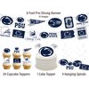 Penn State Party Supplies (42 Pieces) for PSU Graduation, Tailgating and Birthday Party Decorations with Penn State Banner with Penn State Cake Toppers Decorations (Penn State Nittany Lions)