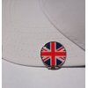 FunMarkers British Flag Golf Ball Marker - Exceptional Detailing Metal Ball Marker with Magnetic Hat Clip - Valuable Gift Set for Golfer Lovers
