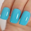 TUTUYU Gel Nail Polish,15ml UV/LED Soak Off Neon Light Blue Gel Polish for Manicure Salon or DIY Nail Art at Home,Bright Blue Spring Summer Color Gel Kit - GP0086