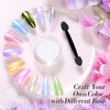 Born Pretty Chrome Nail Powder Auroras Nail Powder Mermaid Pearl Powder Glitter Dust Kit for Gel Polish Nail Art Decoration
