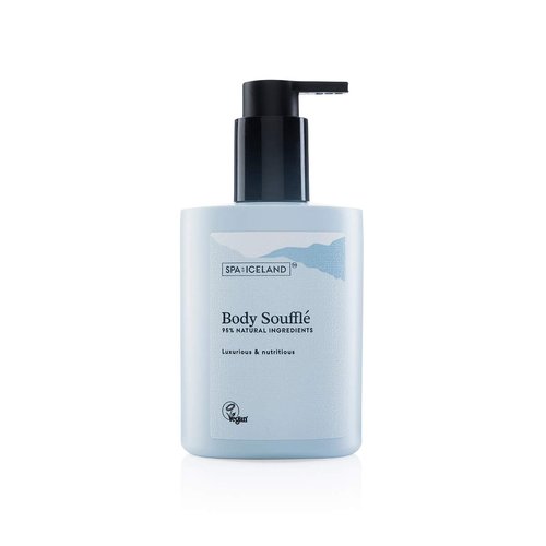 Spa Of Iceland Luxurious Body Souffle Natural Moisturizer - Nutritious Body Cream For Men & Women - Moisturizing Lotion For Dry Skin With Shea Butter, Coconut Oil, Almond Oil & Cacao Butter - 300ml