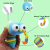 2 Pack Fidget Mosquito Toy, Fidgets Wacky Tracks Snap and Click Fidget Toys, Mosquito Sensory Toy with Wings for Kids Birthday Gifts Goodie Bag Basket Stuffers Classroom Prizes Party Favors