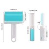 Washable Lint Roller 4 Pack, Reusable Sticky Lint Roller Dog Cat Hair Remover Brush for Clothes, Pet Hairs, Carseats