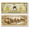 Gold Rush Million Dollar Bill with Bonus “Thanks a Million” Gift Card Set and Clear Protector