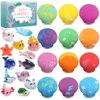 Bath Bombs for Kids with Toys Inside for Girls Boys - 12 Handmade Kids Bubble Bath Fizzies Bomb with Surprise Sea Animals Toys, Moisturize Gentle and Kids Safe (Toy May Vary)