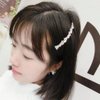2 Pcs Faux Pearl Hair Side Combs Rhinestone Hair Comb Clips Bridal Decorative Combs Headpiece Wedding Crystal Hair Accessories for Women Girls Bow pearl