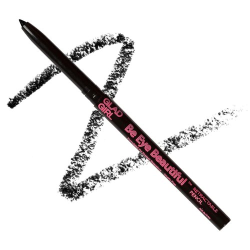 GladGirl Be Eye Beautiful - Retractable Pencil (Ebony) Grey