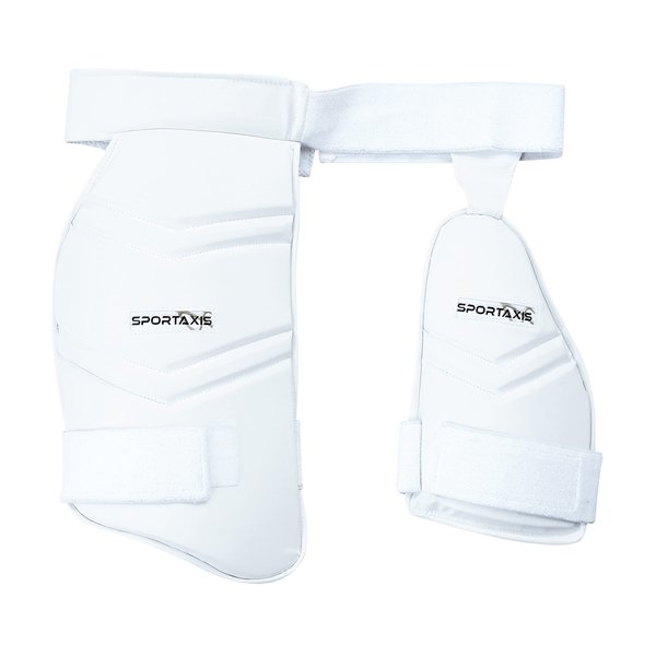 SPORTAXIS Cricket Thigh Guard Pad Set for Adult and Youth for Lower Body Protection.