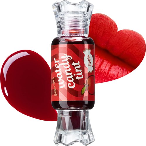 THESAEM Saemmul Water Candy Tint #2 Apple - High Pigment Long Lasting Lip Stain Juicy Fruity Vivid Colors – Transfer Proof, Weightless & Smudge Proof, 0.3 fl.oz.