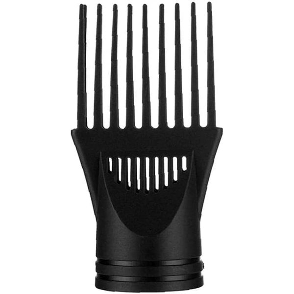 Hair Dryer Diffuser Professional Universal Hairdressing Wind Blow Cover Comb Attachment Nozzle Black Straightening Detangling Fine Curly Natural Hair Professional Processed Blow Dryer Comb Attachment