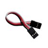 DIYmall 10pcs 3.93inch Male to Male JR Plug Servo Extension Lead 3Pin 100mm Servo Extension Cable for RC Plane Car