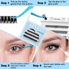 KevKev Lash Clusters 48 Pcs Cluster Lashes Eyelash Clusters DIY Cluster Eyelash Extensions Individual Lashes Soft and Comfortable (Twilight,C-10-16mix)