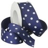 Morex Grosgrain Ribbon, Navy with White dots (3908.38/20-371)