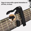 Guitar Capo, 2 Pack Capo for Acoustic Guitar, Guitar Capo for Electric Guitars, Bass, Buzzing-Free, Quick Release, Easy to Use, Black and Rosewood