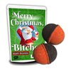Merry Christmas Btches Bath Bombs - Funny Bath Gift for Women and Men - Handcrafted, Black Cherry Scent, Made in America, 2 Count