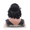 Short Curly Wigs for Black Women Afro Big Curly Black Wigs with Bangs Fluffy Natural Looking Synthetic Wigs for African American Women Daily Cosplay Party Use Soft Hair (Black)