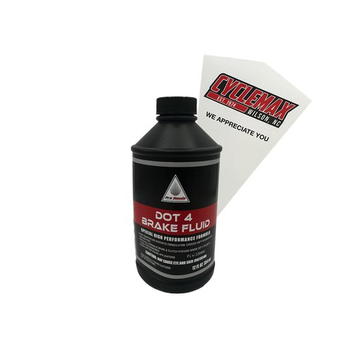 Cyclemax One Pack for Honda DOT 4 Brake Fluid 08203-0004 Contains One 12oz Bottle and a Funnel