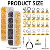 DIYDEC Jump Rings for Jewelry Making 2143pcs Open Jump Rings and Lobster Clasps Necklace Bracelet Jewelry Repair Kit with Pliers Tweezers Jump Ring Opener