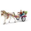Schleich Horse Club — 32-Piece Carriage Ride with Picnic Playset, Horse and Carriage Toy Set with Doll, Stocked Picnic Basket and Accessories, Horse Toys for Girls & Boys Ages 5+