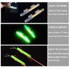 THKFISH Fishing Glow Sticks Rod Tip Glow Sticks Fishing Rod Floats Glow Sticks Fishing Rod Night Fishing Light Fishing Green Fluorescent Light 20pcs(10bags) #L