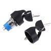 X AUTOHAUX 1 Set Ignition Starter On Off Switch Lock with 4 Keys Mobility Scooter Key Switch 3 Wheels 4 Wheels Power Chairs Mobility Electric Vehicle Spare Start Ignition Switch for Pride