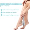 2 Pieces 4 in 1 Pedicure Tool Foot Scrubber Brush Foot File Callus Remover with Foot Rasp, Pumice Stone, Nail Cleaning Brush and Sand Paper for Dry and Wet Foot Care Dead Skin Remover (Gray)