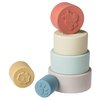 Mary Meyer Baby and Toddler Toys Simply Silicone Stacking Cups for 6+ Months Old Preschool Gifts, 11-Inches, Animals