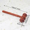 HONBAY 1PCS Wooden Judge Hammer Judge Gavel Costume Accessory Justice Costume Accessories Props Wooden Courtroom Gavel for Halloween Cosplay Party