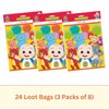 Unique Cocomelon Goodie Bags Set - 24 Cocomelon Plastic Party Favor Bags, Checklist - Cocomelon Birthday Party Decorations and Supplies, Officially Licensed