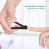 Bignes Nail & Toenail Clipper Set, Nail Clippers for Thick Ingrown Nails, Ultra Sharp Fingernail & Toenail Cutters for Men Women (Black)