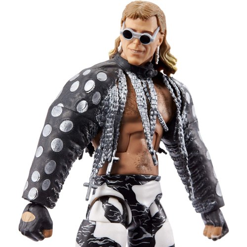 WWE Wrestlemania 37 Elite Collection Shawn Michaels Action Figure with Entrance VestSunglasses and Paul Ellering and Rocco BuildAFigure Pieces6 in Posable Collectible Gift for WWE Fans