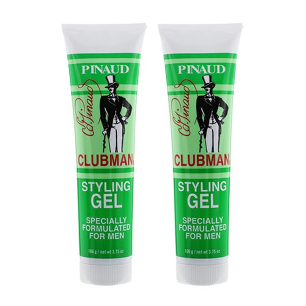 Clubman Styling Gel Tube 3.75 Ounce For Men (111ml) (2 Pack)
