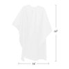 Betty Dain Lightweight Crinkle Nylon Hair Cutting/Styling Cape, Water Resistant, Machine Washable, Permanent Crinkle Nylon, Repels Hair, Snap Closure at Neck, Generous 54 x 60 inch Size, White