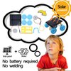 4 in 1 Solar Power & Electric Motor STEM Kits,Science Experiment Projects for Kids Beginners,Electronic Assembly Solar Powered Toy Kit,DIY Educational Engineering Experiments for Boys and Girls
