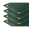 Better Office Products 25 Pack Green Certificate Holders, Diploma Holders, Document Covers with Gold Foil Border, for Letter Size Paper, 25 Count, Hunter Green