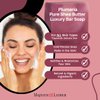 Majestic Lather Plumeria Luxury Handmade Bar Soap for Face & Body. Gentle Cleansing, Moisturizing & Nourishing - Shea Butter & Natural Oils. Cold Process. For All Skin Types.5.0 Oz.