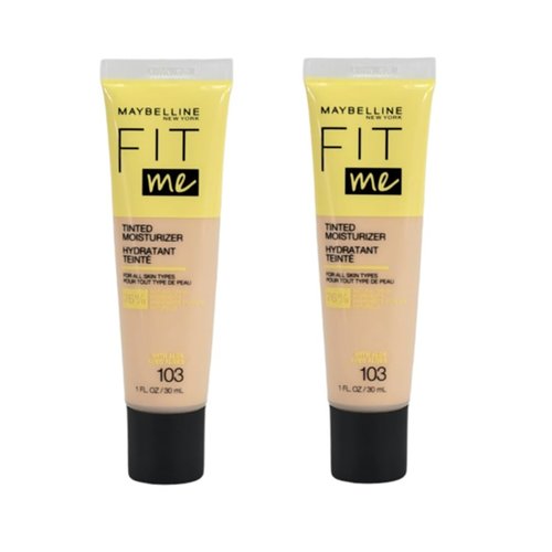 Maybelline New York Pack of 2 Fit Me Tinted Moisturizer, 103