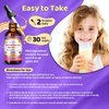 Liposomal Kids Saffron Drops – Organic Saffron Extract Liquid with Holy Basil, Passion, L-Theanine for Focus, Energy Support, Well-Being, Easy to Take Saffron Supplements for Kids, Vegan, 2 FL OZ