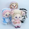 niannyyhouse 20cm Plush Doll Lace Leather Shoes Length 5.5cm 8in Doll Accessories Dress Up (a3)