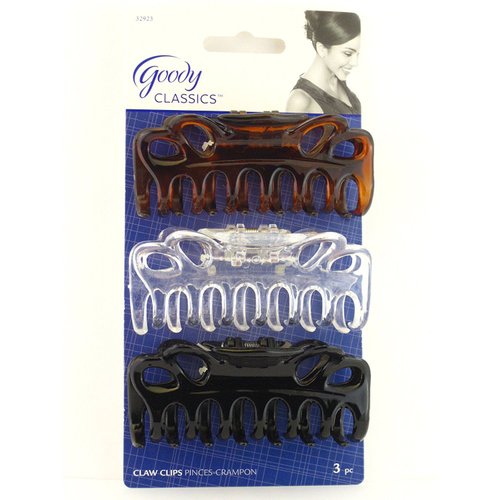 Goody WoMens Classics Claw Clip, Bow Tie, 3 Count