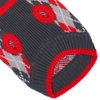 Blueberry Pet Chic Argyle All Over Dog Sweater in Charcoal and Scarlet Red, Back Length 14", Pack of 1 Clothes for Dogs