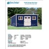 10' x 20' Deluxe Back Yard Storage Shed Project Plans / Do it yourself, Modern Roof Style Design #D1020M