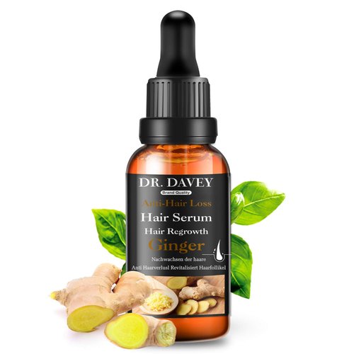 Newvenper Ginger Hair Growth Serum for Hair Regrowth, Hair Thickening Serum for Thinner/Balding/Repairs Hair Follicles, Anti Hair Loss Treatment for Men and Women