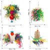 Bird Toys Bird Shredding Foraging Toys Parakeet Toy Chewing Hanging Toy Bird Shredded Paper Bird Cage Accessories Bird Rope Perch for Conure Cockatiel Budgies Lovebird Parrotlet (Without Rope Perch)