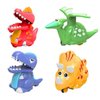 JoFAN 4 Pack Dinosaur Toys Press and Go Dinosaur Cars Wind Up Toys for Kids Boys Girls Toddlers Christmas Stocking Stuffers Party Favors Gifts